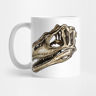 Dinosaur Skull Carcharodontosaurus Sticker Mug